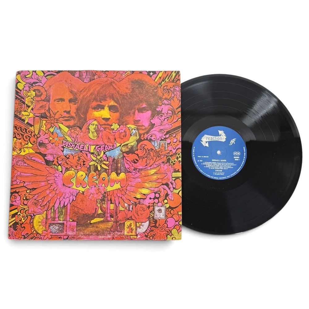 1967 Cream Disraeli Gears Vinyl Record Album LP Rock Reaction 594003 Play Tested
